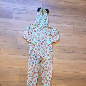 Disney Holiday Treats Onesie Christmas Pajamas Size 5/6